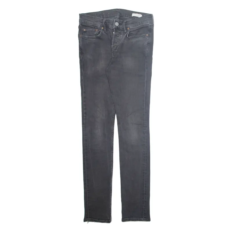 ALL SAINTS Womens Jeans Grey Regular Skinny Stone Wash W28 L32