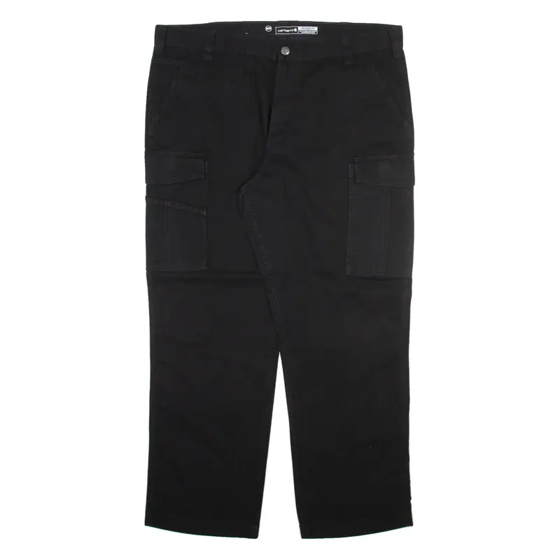 CARHARTT Cargo Mens Trousers Black Relaxed Straight W40 L30