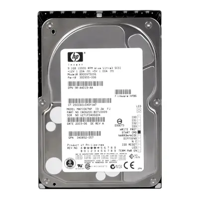 BD00975CC6 HP 9.1GB Ultra-160 SCSI 10000 3.5-inch Hard Drive