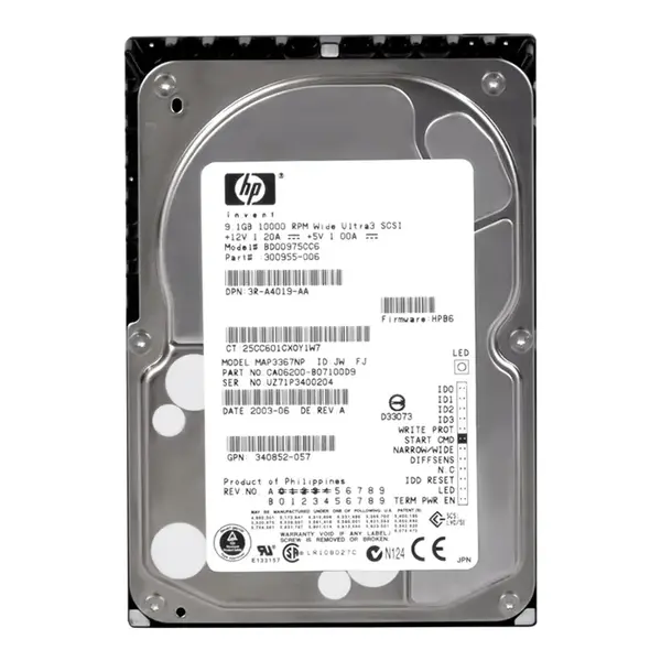 BD00975CC6 HP 9.1GB Ultra-160 SCSI 10000 3.5-inch Hard Drive