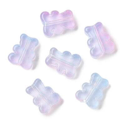 Transparent Spray Paint Glass Beads