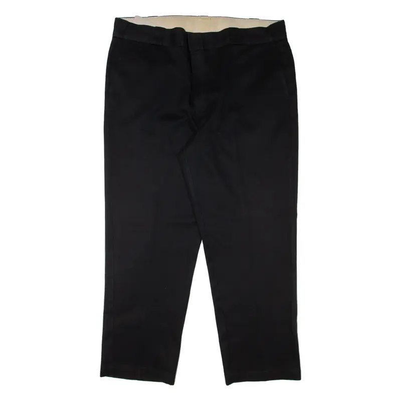 DICKIES Workwear Mens Trousers Black Relaxed Tapered W38 L29