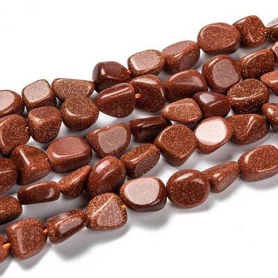 Synthetic Goldstone Beads Strands