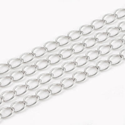 Soldered Brass Curb Chains