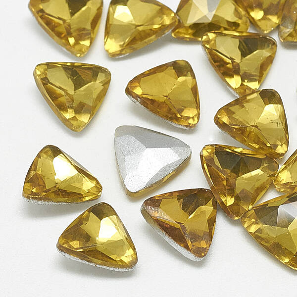 Pointed Back Glass Rhinestone Cabochons