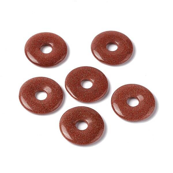 Synthetic Goldstone Pendants