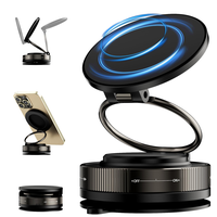360° Adjustable Vacuum Magnetic Phone Holder, Suction Cup Phone Mount for Magsafe, Portable Cell Phone Holder for Car, Makeu...