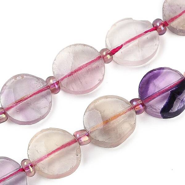 Natural Colorful Fluorite Beads Strands