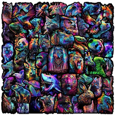 Colorful Pattern Car Sticker, Waterproof Self Adhesive Decor Paper, Decor Stickers for Car Motorcycle Gift Greeting Card Wate...