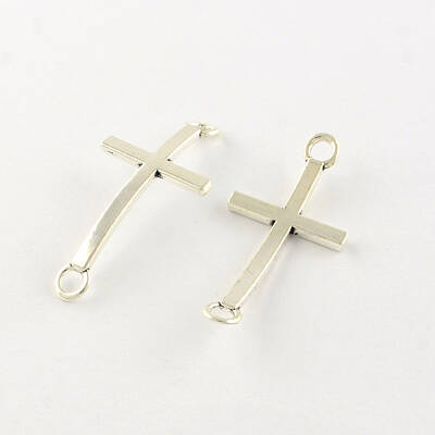 Sideways Cross Tibetan Style Alloy Links connectors