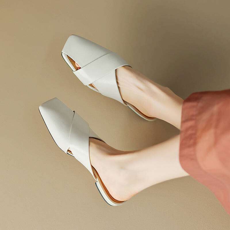 CHIKO Karlotte Square Toe Block Heels Clogs/Mules Shoes