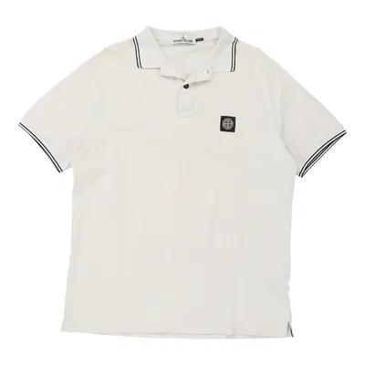 Stone Island Slim Fit Polo Shirt - 2XL White Cotton