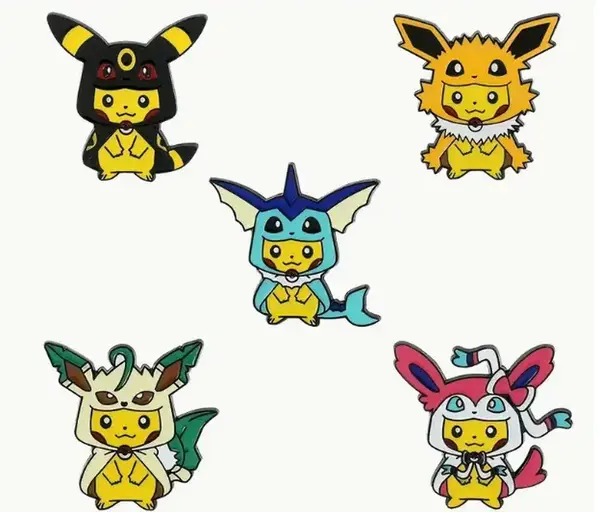 Pikachu Eeveelutions Pokemon Pin