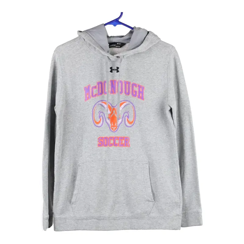 McDonough Soccer Under Armour Hoodie - Medium Grey Cotton Blend