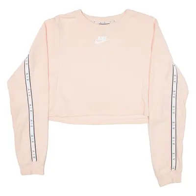 NIKE AIR Cropped Womens Sweatshirt Pink S