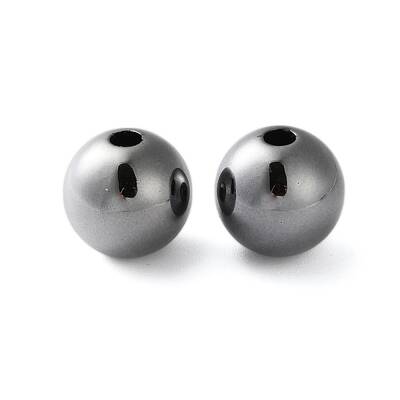 Electroplate Plating Opaque Acrylic Beads