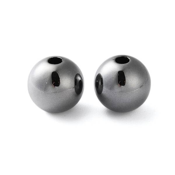 Electroplate Plating Opaque Acrylic Beads