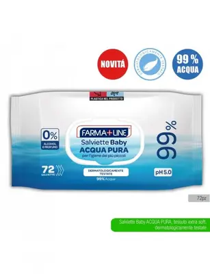 Farmaline Wipes 72 pcs. With Popup 99% Water