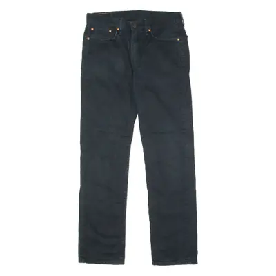 LEVI'S 514 Mens Twill Trousers Blue Regular Straight W32 L32
