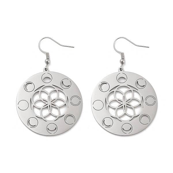Non-Tarnish 304 Stainless Steel Dangle Earrings