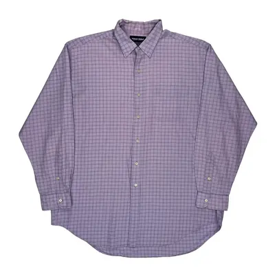 Lofting Polo Golf Checked Shirt - XL Purple Cotton