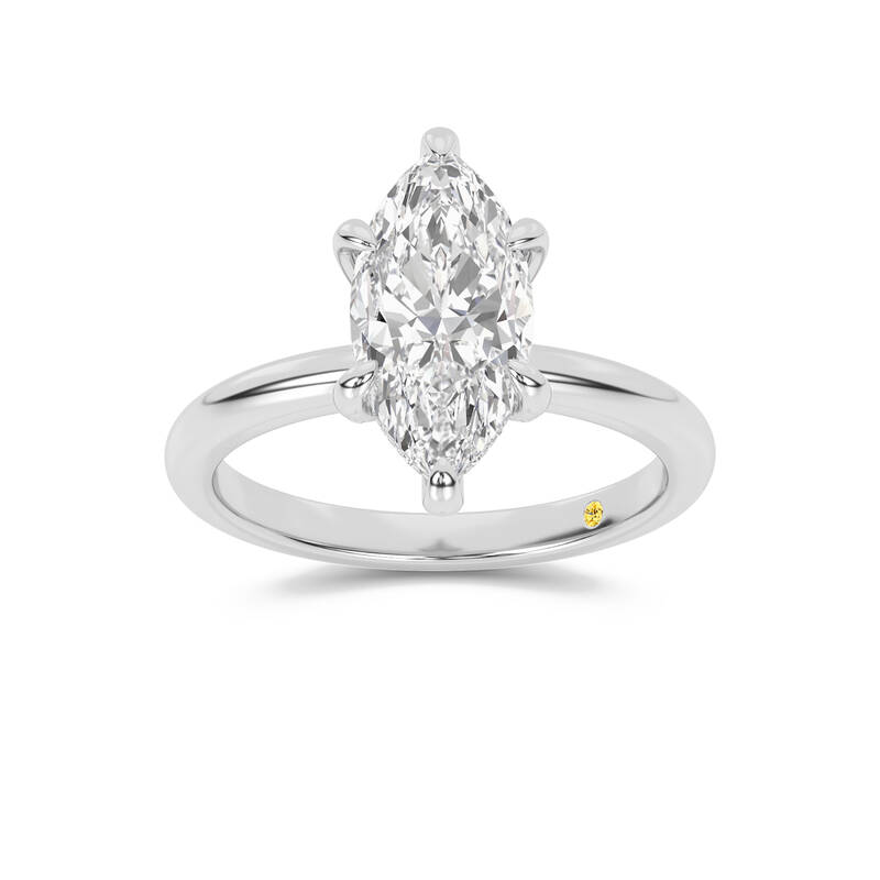 Dream Weaver Hidden Halo Marquise Lab Grown Diamond Engagement Ring | 10K White Gold 2 3/4 CT. TW.