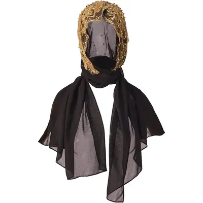 Muslim Islam Hijabs Arab Women Lace Beads Headscarf