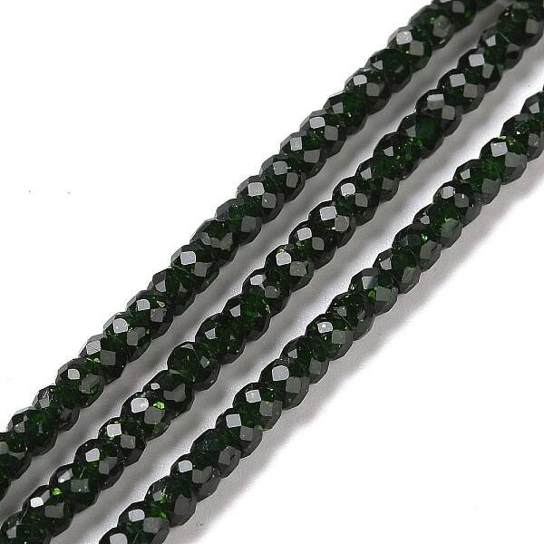 Synthetic Green Goldstone Beads Strands