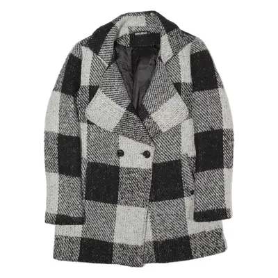 SOPHYLINE & CO Overcoat Jacket Black Check Womens L