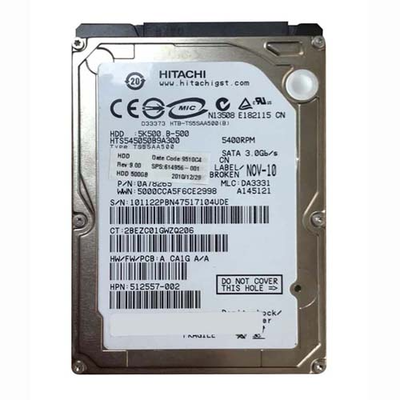 614956-001 HP 500GB 5400RPM SATA 3Gb/s 8MB Cache 2.5-inch Hard Drive
