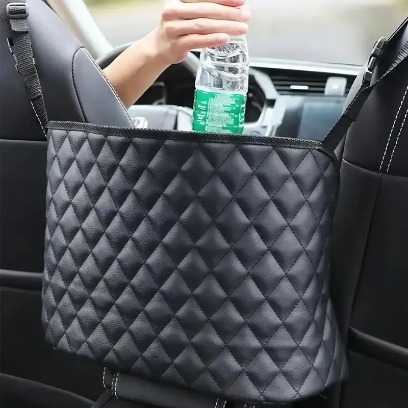 Car Seat Storage Bag, Quilted Design Car Seat Organizer, Car Seat Interval Storage Bag, Universal Car Interior Accessories fo...