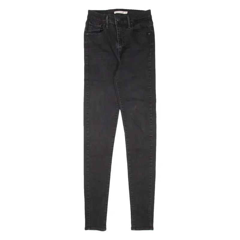 LEVI'S Mile High Womens Jeans Black Slim Skinny W26 L32