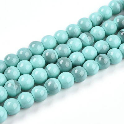 Baking Painted Glass Beads Strands