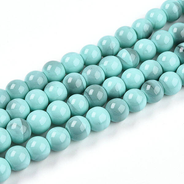 Baking Painted Glass Beads Strands