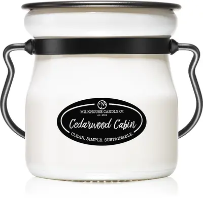 Milkhouse Candle Co. Creamery Cedarwood Cabin Cream Jar Scented Candle 142g