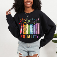 Equal Rights Shirt, Book Flower Shirt, Social Justice Shirt, Equality Peace Love Kindness Shirt, Feminist Gift for Her, Women...