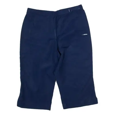 ADIDAS Womens Casual Shorts Blue UK 14 W30