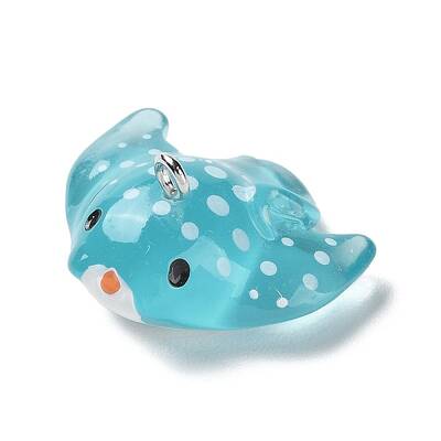 Sea Animal Theme Transparent Resin Pendants