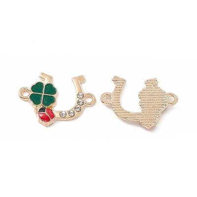 Alloy Crystal Rhinestone Connector Charms