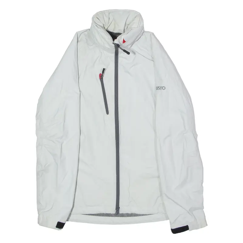 MUSTO Womens Jacket Grey Hooded UK 8