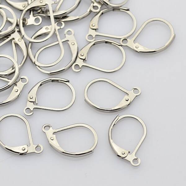 Tarnish Resistant 316L Surgical Stainless Steel Leverback Earring Findings