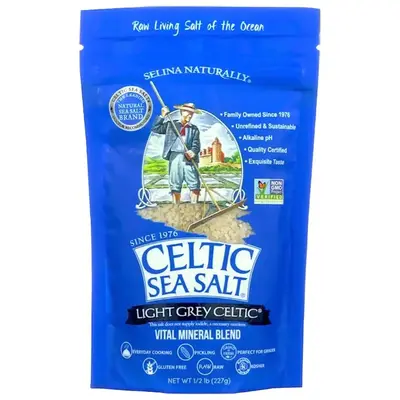Celtic Sea Salt, Hand harvested from France, healthy, organic, kosher, best for your health, viral salt