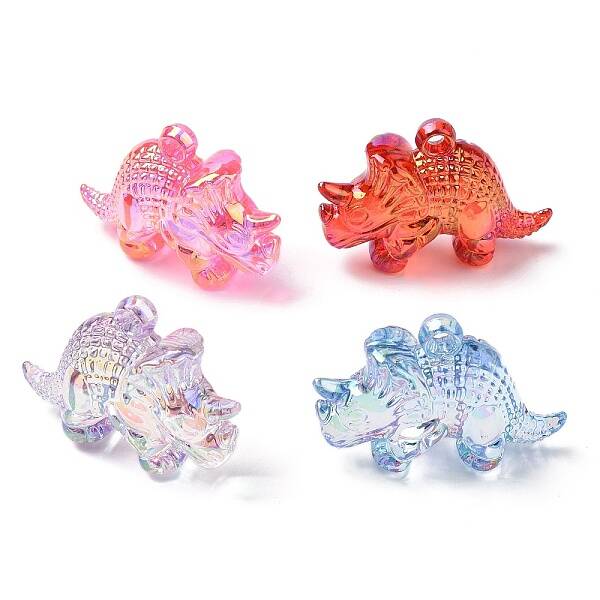 Electroplate Transparent UV Plating Acrylic Pendants