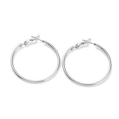 Non-Tarnish Ring 304 Stainless Steel Hoop Earrings for Women Men