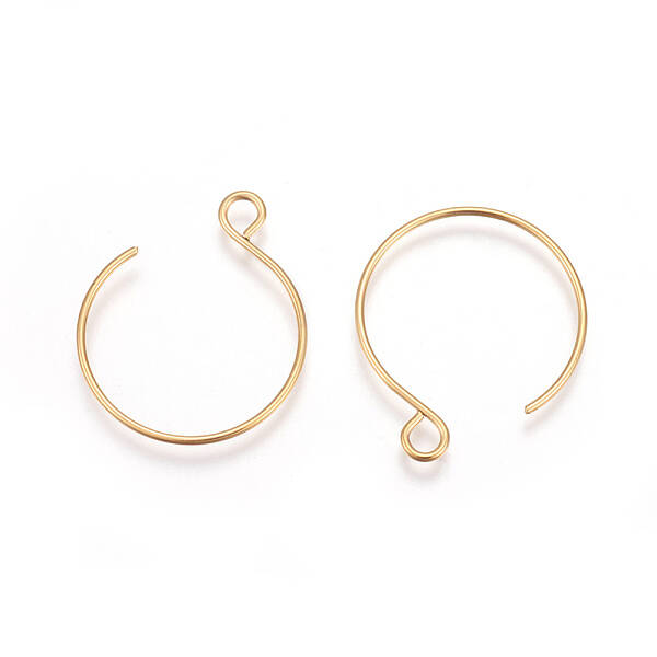 Ion Plating(IP) 304 Stainless Steel Earring Hooks