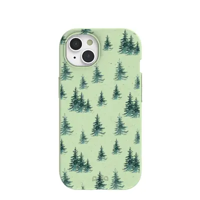 Sage Green Pine Season iPhone 15 Case