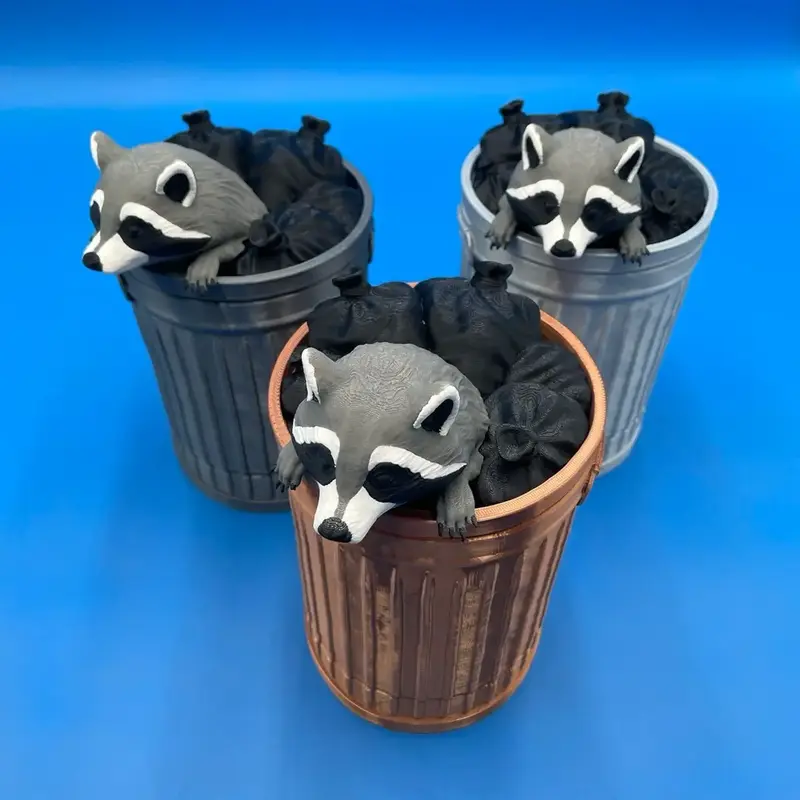 MTG Trashcan Raccoon Deck Box for 100 Cards | Magic the Gathering | EDH | Fable Forged Workshop