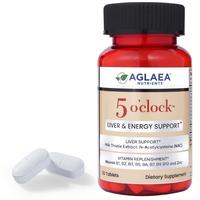Aglaea Nutrients 5 O'clock Liver & Energy Support with B Complex Zinc Milk Thistle & NAC for Adults 30 Tablets - Vitamin