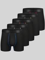 Men's Solid Color Top Stitching Trunk with Fly,casual Comfy Breathable Fitted Plain Underwear for Daily Wear, Men's Underwear...