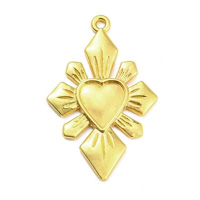 Alloy Rhinestone Settings Pendant